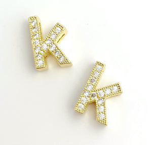 Gold Plated “K” Initial Charm