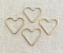 14k Gold Filled Heart Jump Ring CL 1x15.0mm