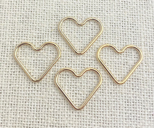14k Gold Filled Heart Jump Ring CL 1x15.0mm
