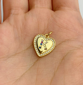 Gold Plated “K” Initial Charm