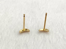 14kGF Moon Studs Sku#685-4