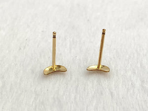 14kGF Moon Studs Sku#685-4