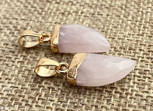 Rose Quartz Gold Plated Pendant