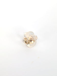Four Leaf Clover Silicone Earring back, 14k Gold Filled, Sterling Silver, Sku#4005061