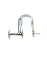 14K Solid Gold Rotate Screw Clip On Earring Converters with 4mm Cup, Sku#254-14KY