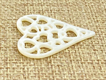 Mother of Pearl Heart Charm