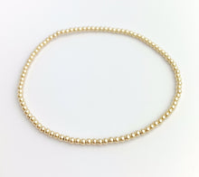 14k Gold Filled Beaded Stretchy Bracelet