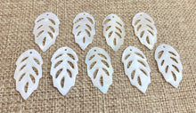 Mother of Pearl Leaf Charm