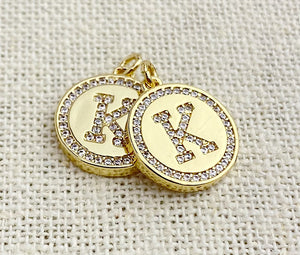 Gold Plated “K” Initial Charm