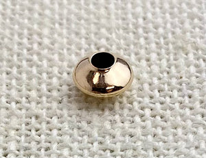 14k GF Saucer Bead 5.5x3.3mm (1.7mm Hole)