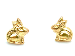 14KGF Bunny Studs , Sku#1829-4