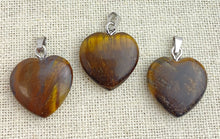 Tiger Eye Heart Pendant