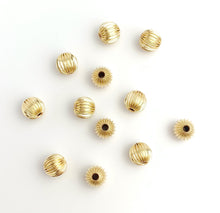 8mm Straight Corrugated Bead