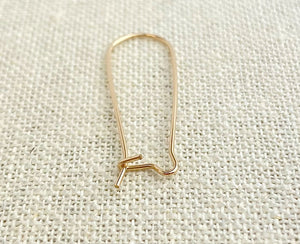 14k GF 35.0mm Kidney Ear Wire (0.76mm)