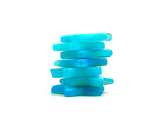 Mother Of Pearl Blue Star Beads, Sku#M201
