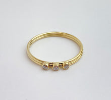 White CZ Stacking Ring