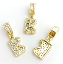 Gold Plated “K” Initial Pendant