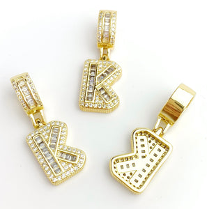 Gold Plated “K” Initial Pendant