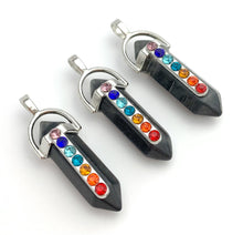Silver Plated Black Stone Pendant