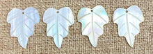 Mother of Pearl Leaf Charm
