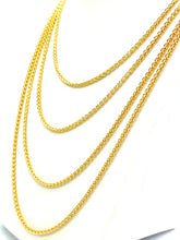 18” 20” 22” 24” 14K Gold Filled Wheat Chain , Sku#SM473