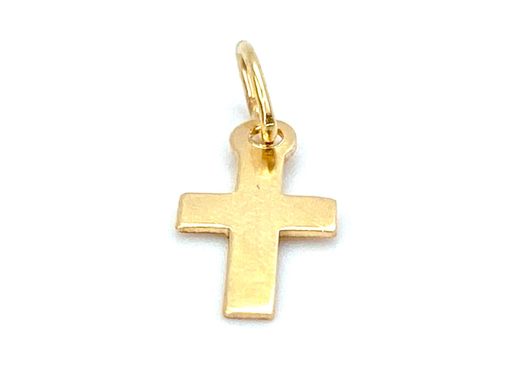 14KGF Cross Charm , Sku#21-C
