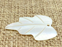 Mother of Pearl Leaf Charm