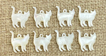 Mother of Pearl Cat Charm