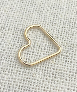 14k Gold Filled Heart Jump Ring CL 1x15.0mm