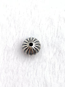 Corrugated Saucer Bead w/1.5mm Hole
