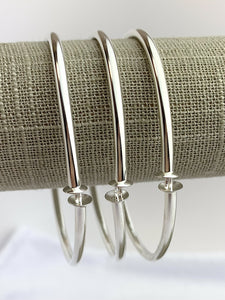 SS Flex Bangle w/6.0mm Cups