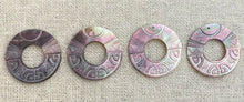 Carved Mother of Pearl Circle Charm Sku#M2341