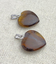 Tiger Eye Heart Pendant