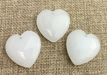 Chalcedony Quartz Heart Charm