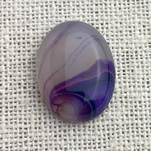 Purple Banded Agate Oval Cabochon