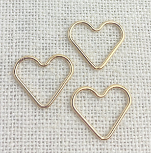 14k Gold Filled Heart Jump Ring CL 1x15.0mm