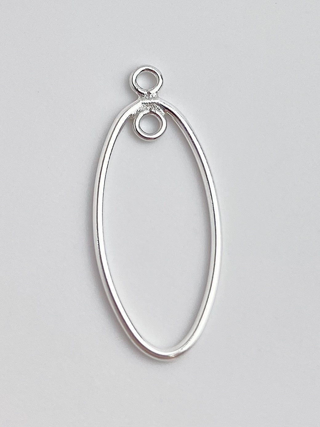 Oval Drop w/Closed Jump Ring In&Out