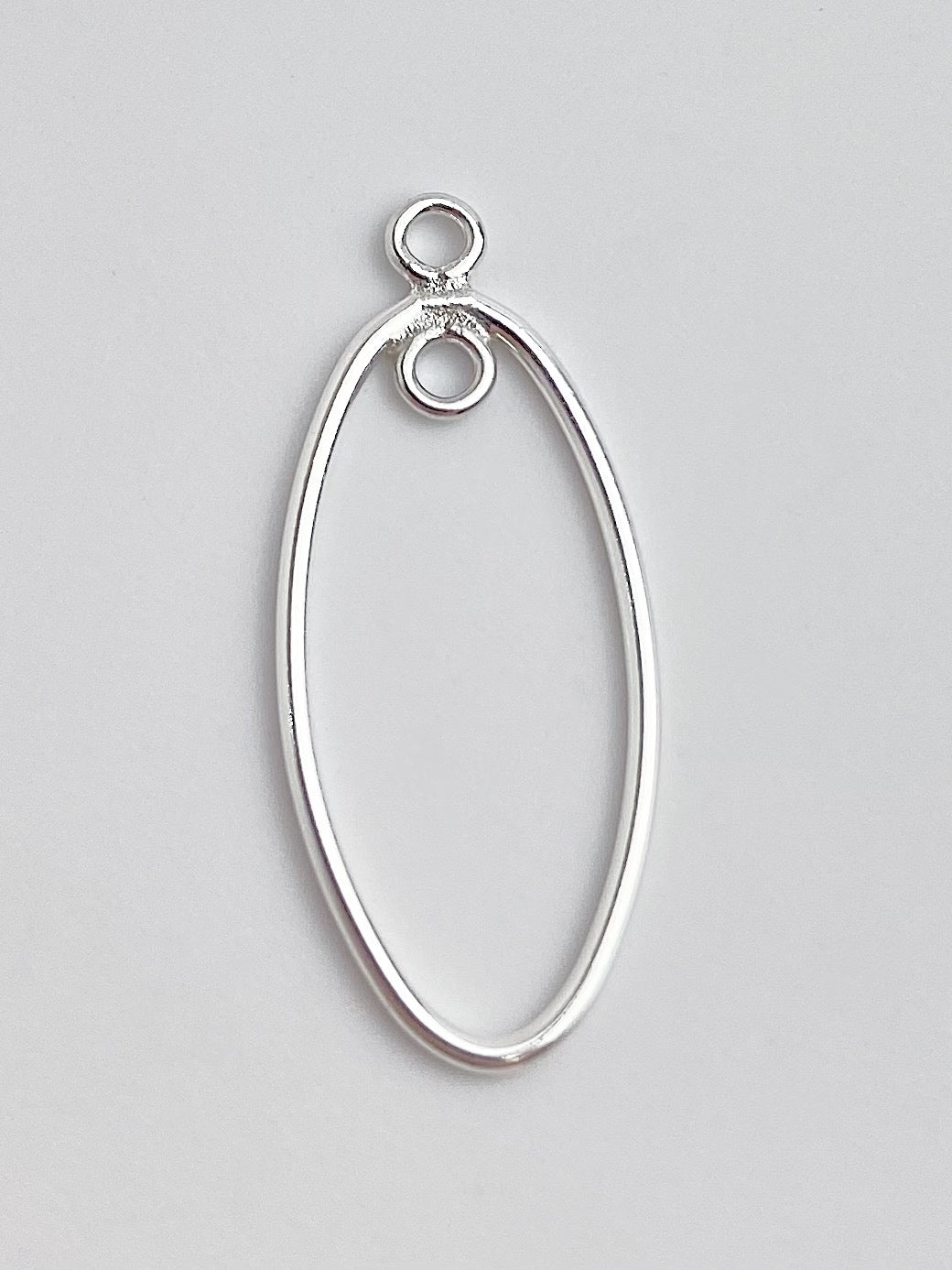 Oval Drop w/Closed Jump Ring In&Out