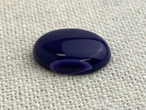 Purple Banded Agate Oval Cabochon