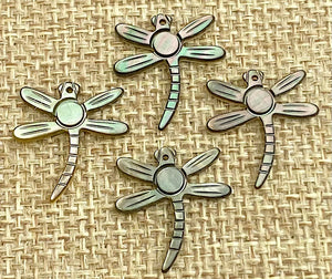 Mother of Pearl Dragonfly Charm