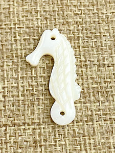 Mother of Pearl Seahorse Charm