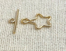 Gold Filled 10mm Star Toggle Set (1.0mm Wire)
