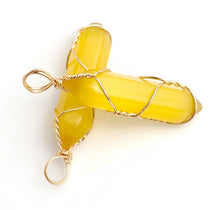 Wire Wrapped Cat Eye Pendant
