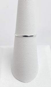 Sterling Silver Hammered Stacking Ring