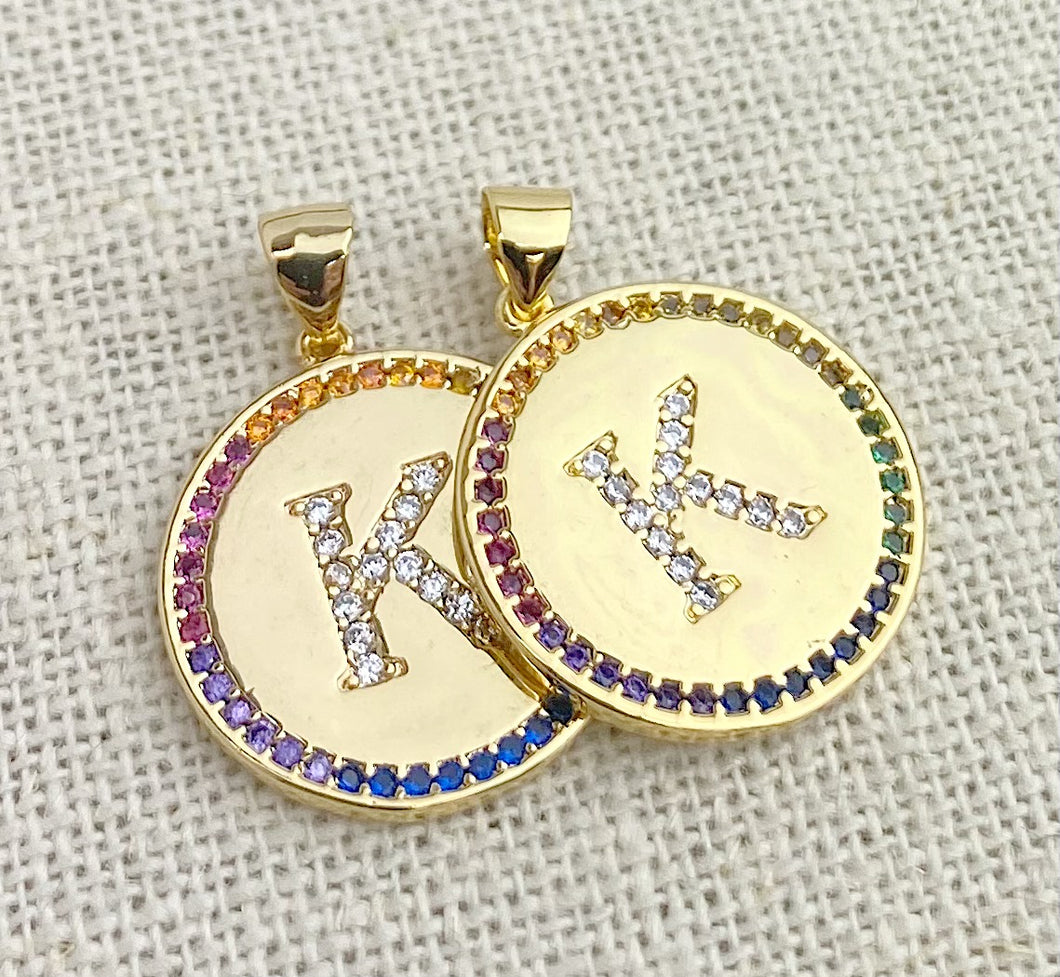 Gold Plated “K” Initial Pendant