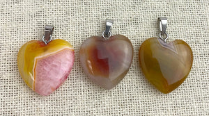Agate Heart Pendant