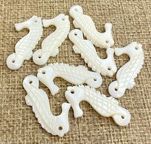 Mother of Pearl Seahorse Charm
