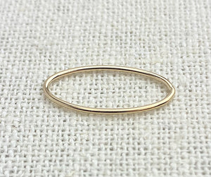 14k Gold Filled Oval Jump Ring CL 19ga