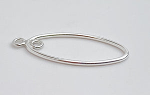 Oval Drop w/Closed Jump Ring In&Out