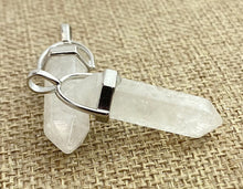Crystal Quartz Silver plated Pendant